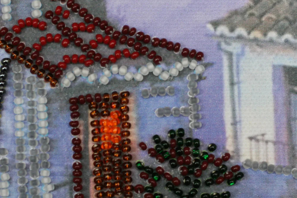 Bead Embroidery Kit Mini Bead embroidery kit The pink Moon