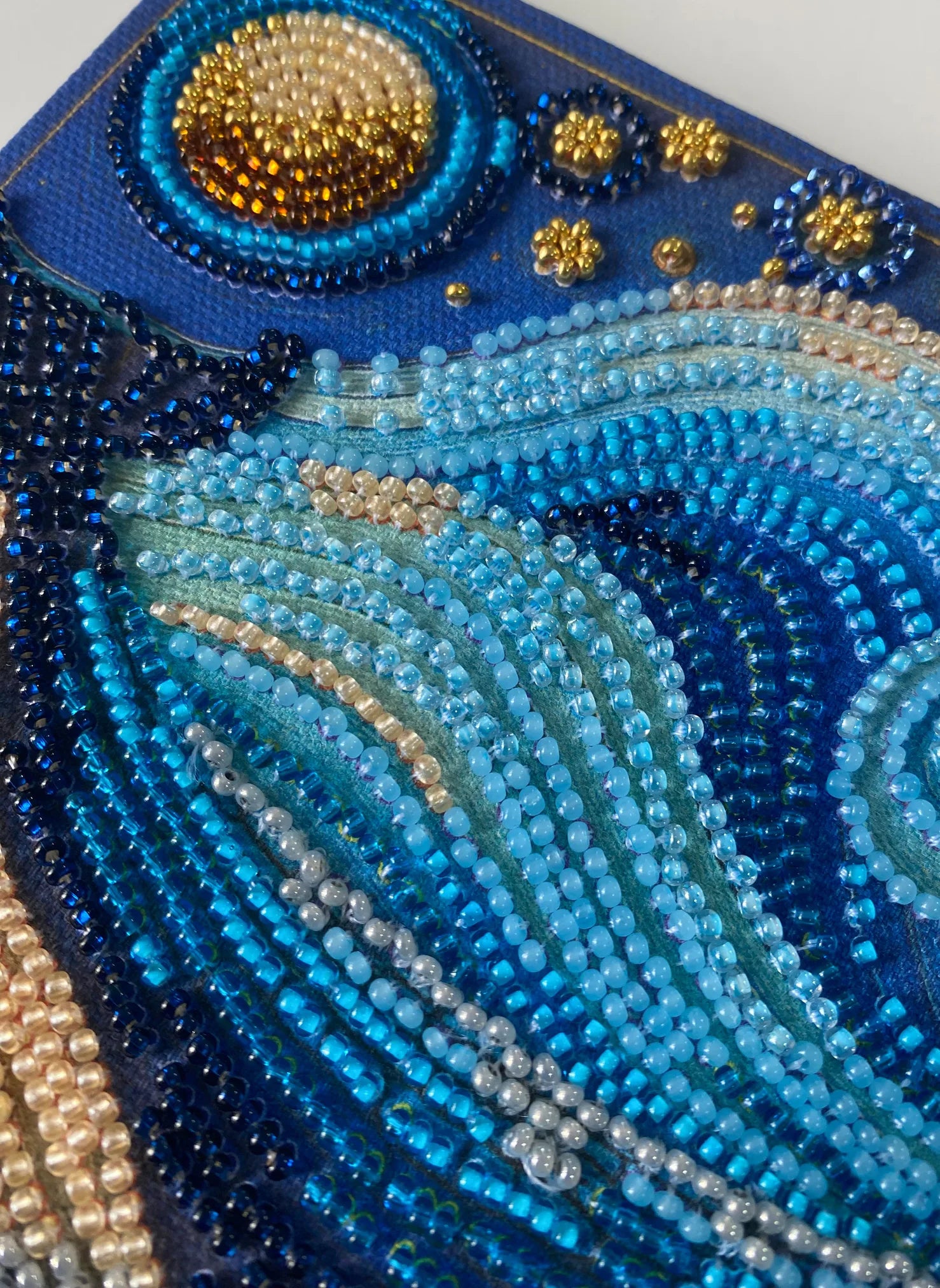 Bead Embroidery Kit Mid-sized bead embroidery kit The grandeur of the depths