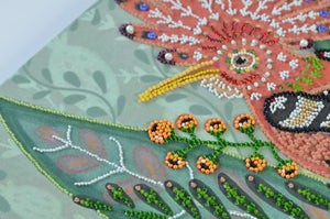 Bead Embroidery Kit Main Bead Embroidery Kit A woodland melody