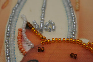 Bead Embroidery Kit Mini Bead embroidery kit Fox pup