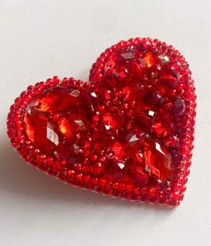 Brooch Embroidery Kit Decoration Little heart (Decoration)