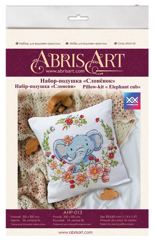 Cross Stitch Kit For Cushion Cross-stitch kits Elephant cub