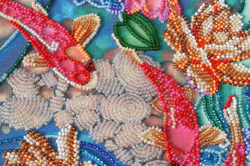Bead Embroidery Kit Main Bead Embroidery Kit Koi carps