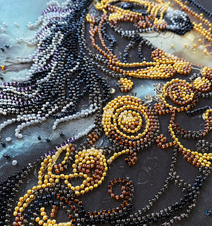Bead Embroidery Kit Mid-sized bead embroidery kit Thunder of Darkness