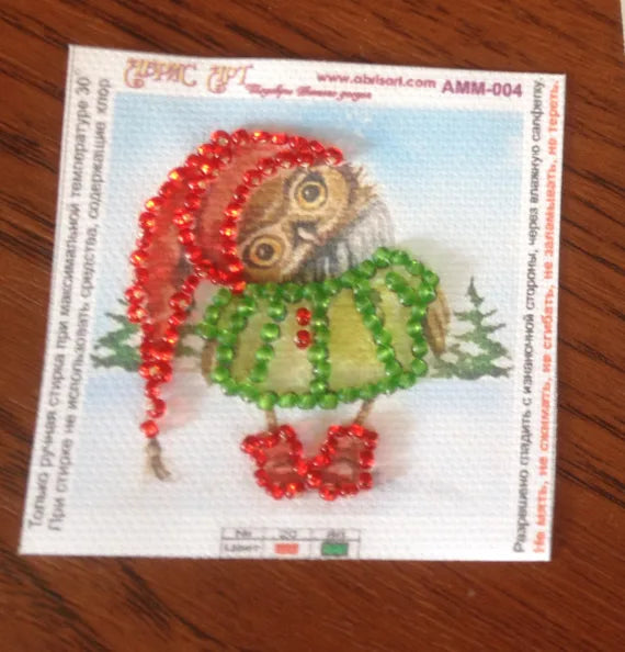 Magnets Bead Embroidery Kit Mini Magnets Bead embroidery kit Owl – 2