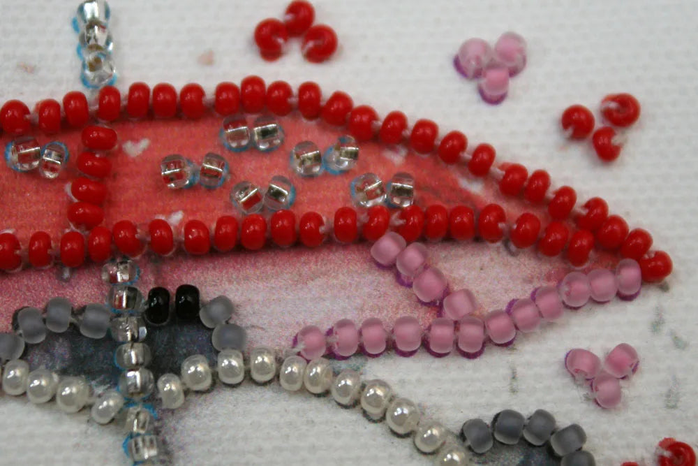 Magnets Bead Embroidery Kit Magnets Bead embroidery kit Bears under umbrella