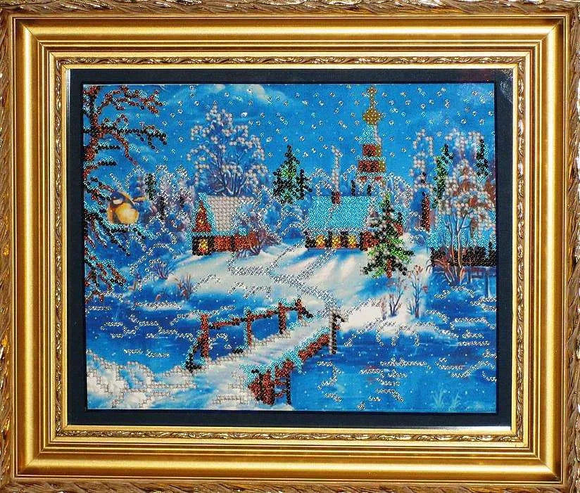 Bead Embroidery Kit Main Bead Embroidery Kit Country evenings