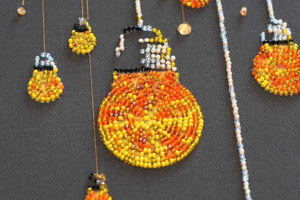 Bead Embroidery Kit Main Bead Embroidery Kit Lamp evening