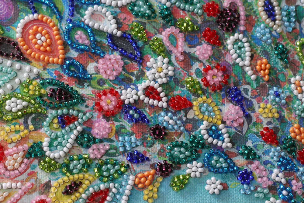 Bead Embroidery Kit Mini Bead embroidery kit Colored tail