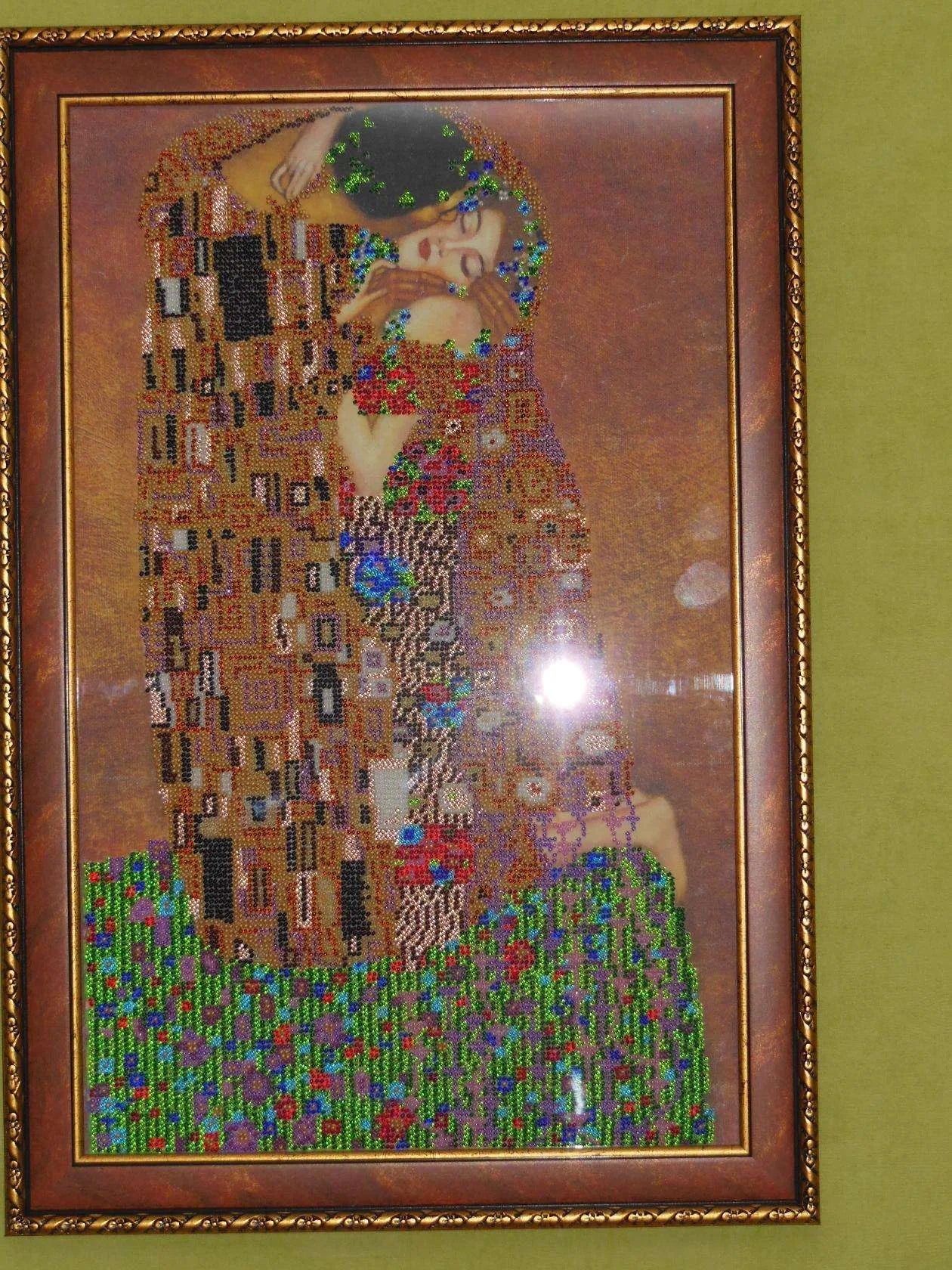 Bead Embroidery Kit Main Bead Embroidery Kit The kiss