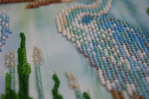 Bead Embroidery Kit Main Bead Embroidery Kit Herons
