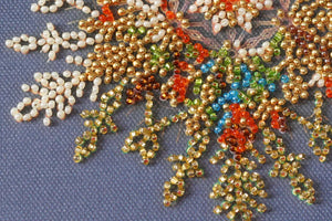 Bead Embroidery Kit Mini Bead embroidery kit Snow sparkles