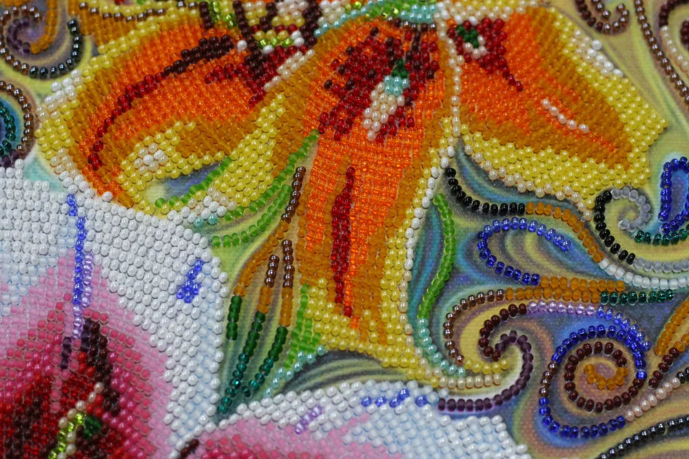 Bead Embroidery Kit Main Bead Embroidery Kit Three virtues