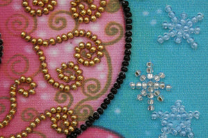 Bead Embroidery Kit Mini Bead embroidery kit Fairy owl