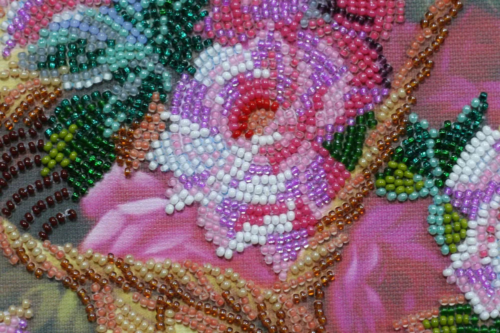 Bead Embroidery Kit Main Bead Embroidery Kit Pink tenderness