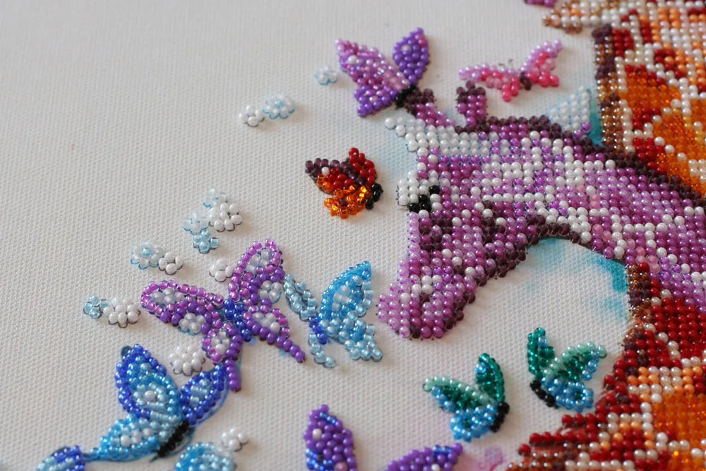 Bead Embroidery Kit Main Bead Embroidery Kit Spotty giraffes