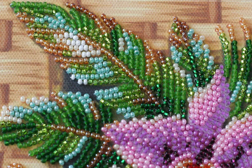 Bead Embroidery Kit Mid-sized bead embroidery kit Cattleya