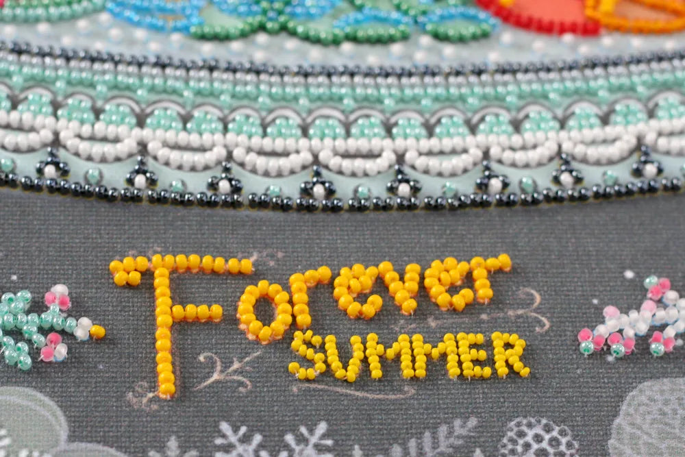 Bead Embroidery Kit Main Bead Embroidery Kit Forever summer
