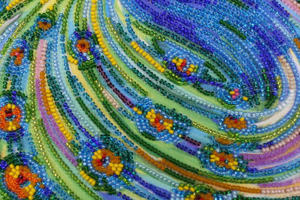 Bead Embroidery Kit Main Bead Embroidery Kit Emerald whirlpool
