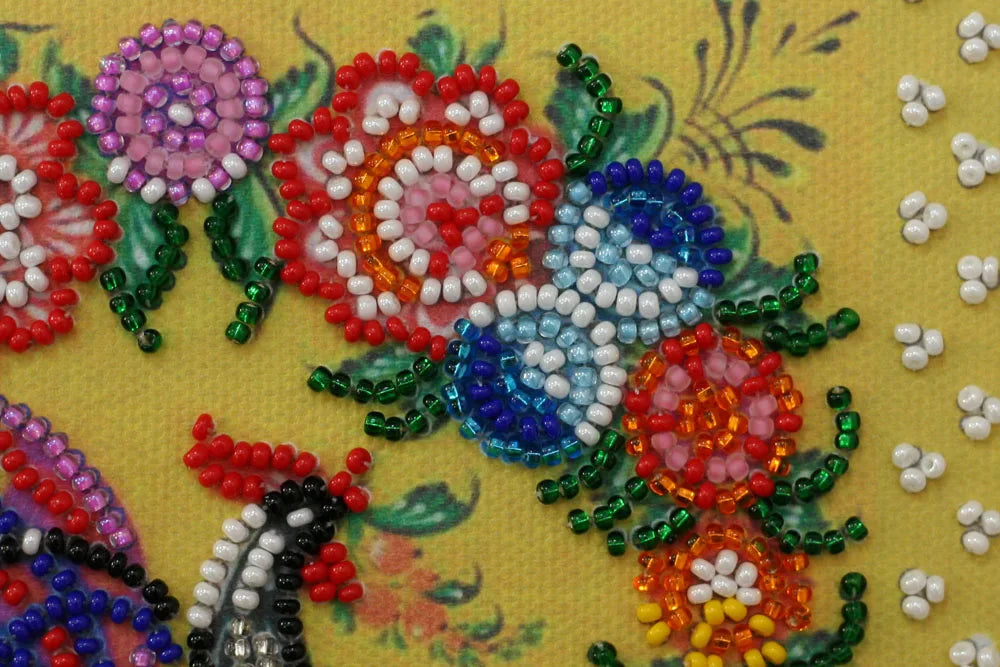 Bead Embroidery Kit Mini Bead embroidery kit Gorodets painting