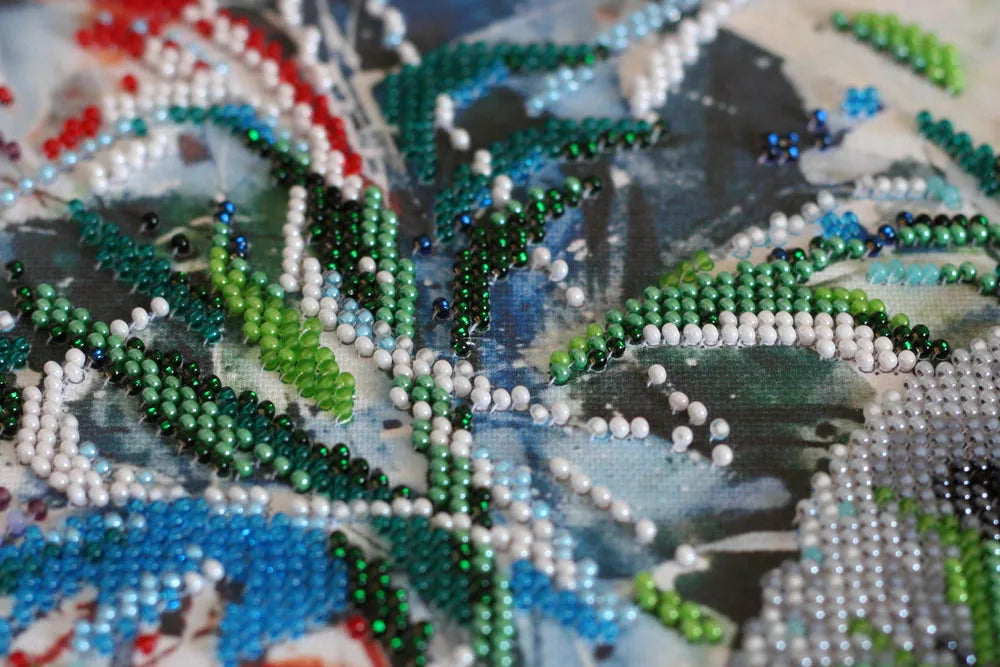 Bead Embroidery Kit Main Bead Embroidery Kit Bamboo bear