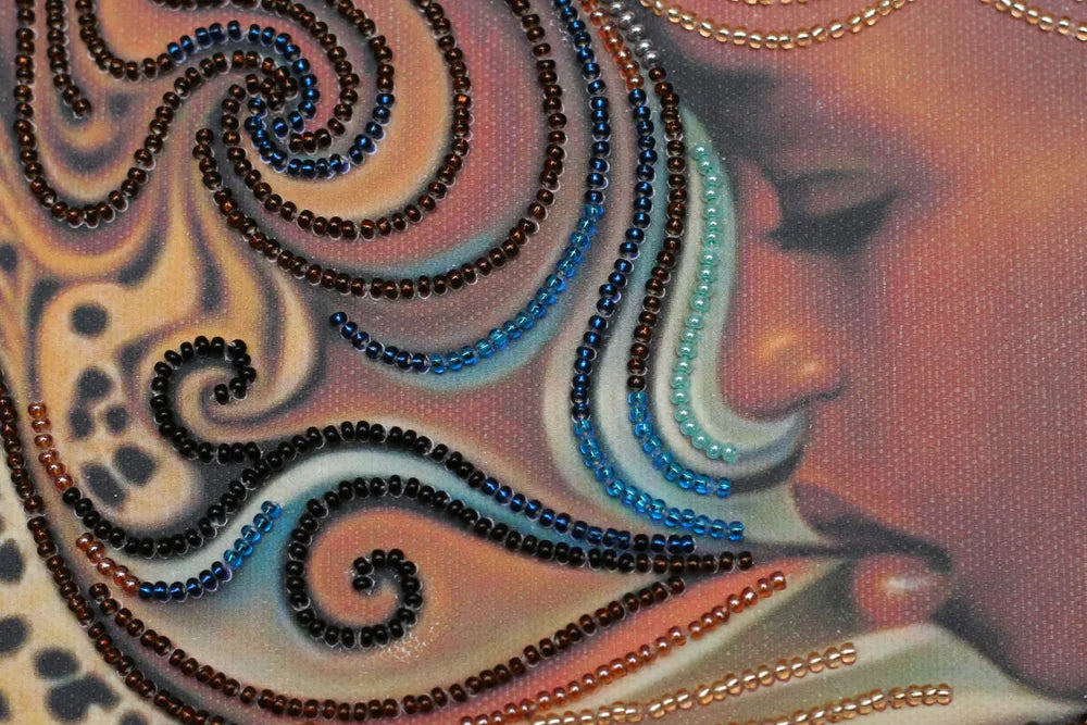 Bead Embroidery Kit Main Bead Embroidery Kit Africa daughter