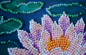 Bead Embroidery Kit Mini Bead embroidery kit Water lily