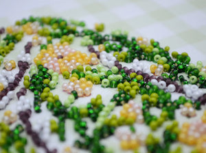 Bead Embroidery Kit Mini Bead embroidery kit Easter primrose