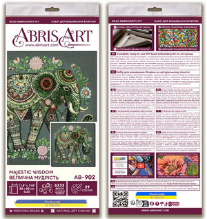 Bead Embroidery Kit Main Bead Embroidery Kit Majestic wisdom