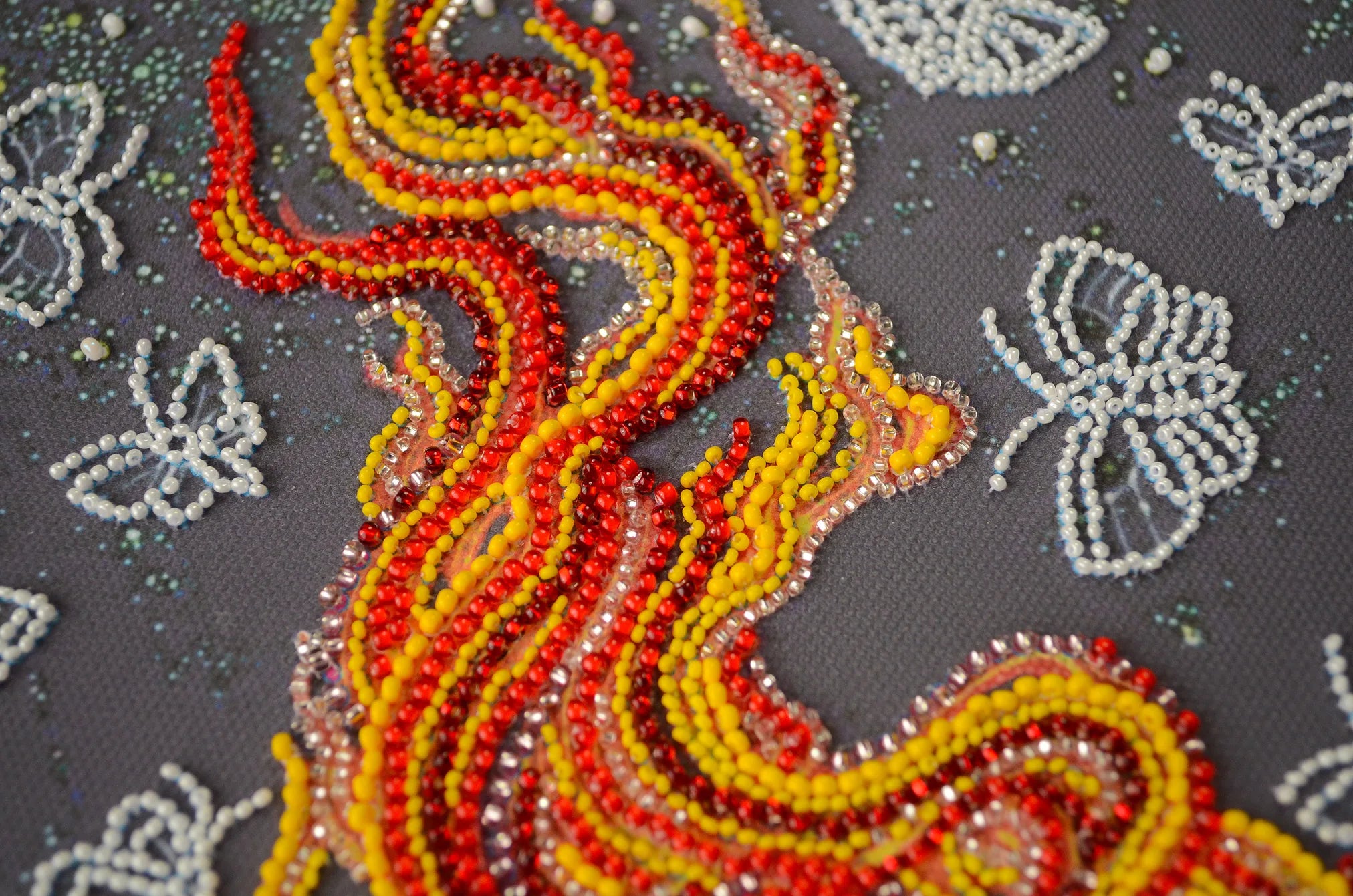 Bead Embroidery Kit Main Bead Embroidery Kit Dancing around the campfire
