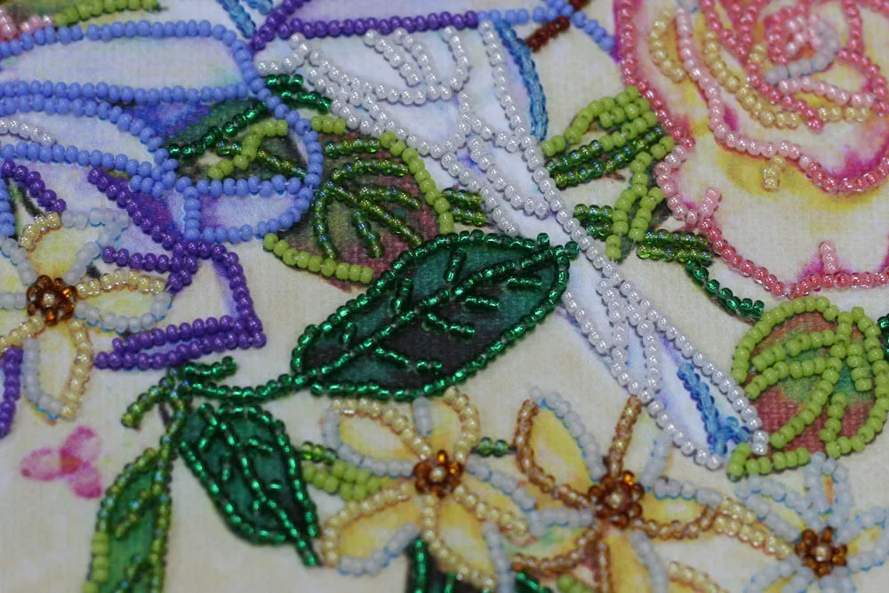 Bead Embroidery Kit Micro Beads Embroidery Kit Doves