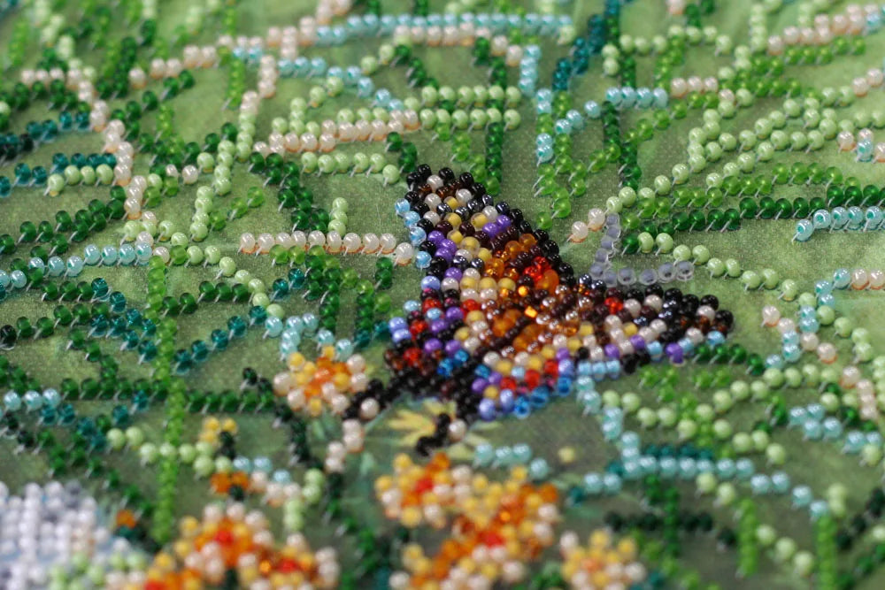 Bead Embroidery Kit Main Bead Embroidery Kit In grass