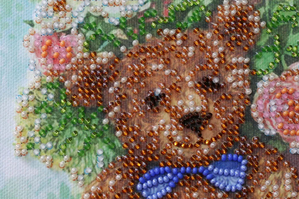 Bead Embroidery Kit Mini Bead embroidery kit Candy bear