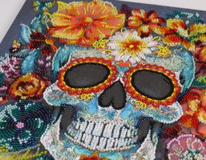 Bead Embroidery Kit Main Bead Embroidery Kit Calavera