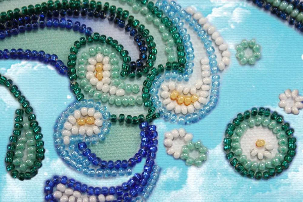 Bead Embroidery Kit Main Bead Embroidery Kit Aquarius