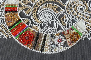Bead Embroidery Kit Main Bead Embroidery Kit Cat and moth