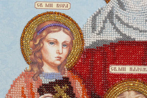Bead Embroidery Kit Main Bead Embroidery Kit St.Vera, Nadegda, Lubov and their Mother Sophia