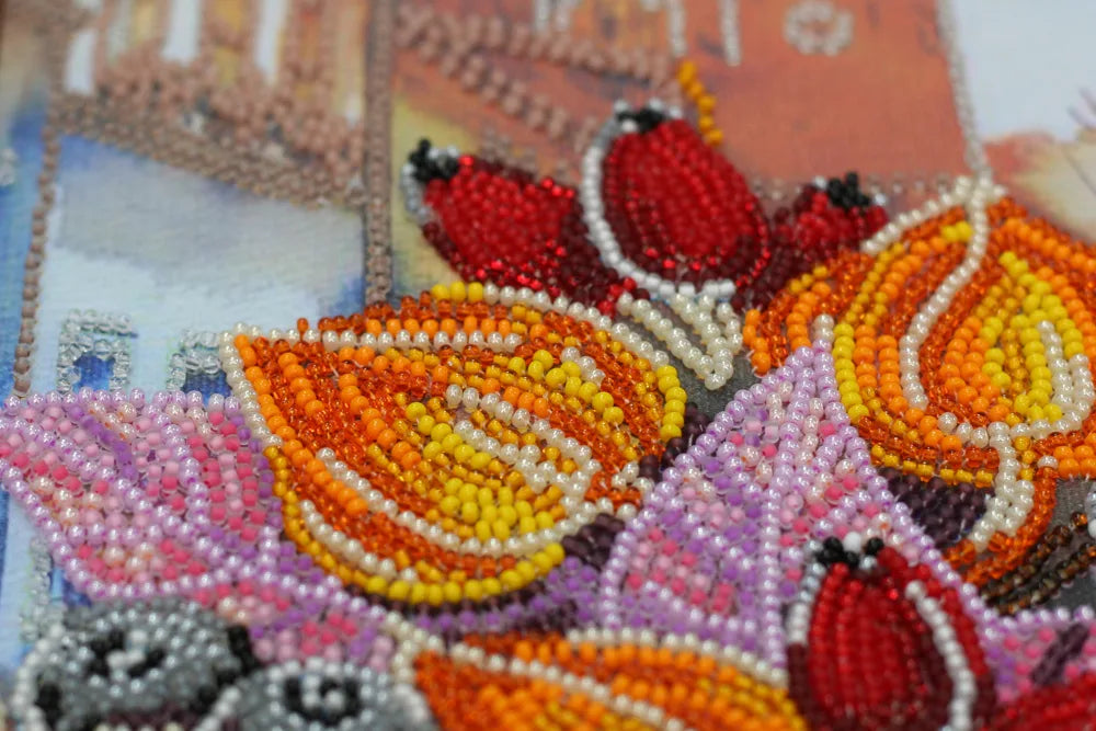 Bead Embroidery Kit Main Bead Embroidery Kit Autumn