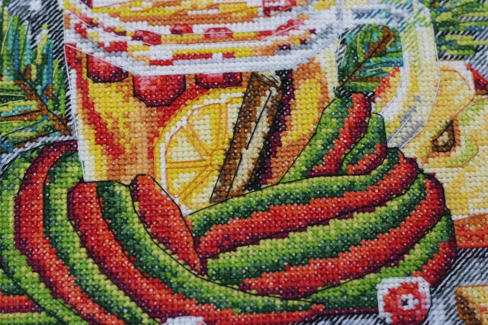 Cross Stitch Kit Cross-stitch kits Winter tea