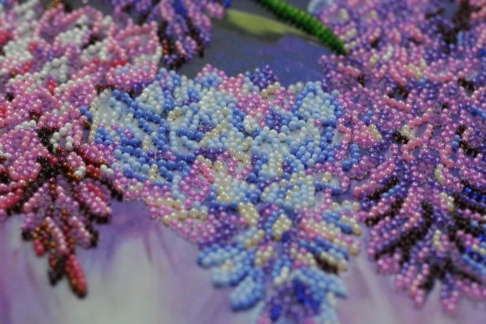 Bead Embroidery Kit Main Bead Embroidery Kit Wisteria