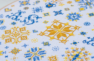 Cross Stitch Kit Cross-stitch kits Family sampler