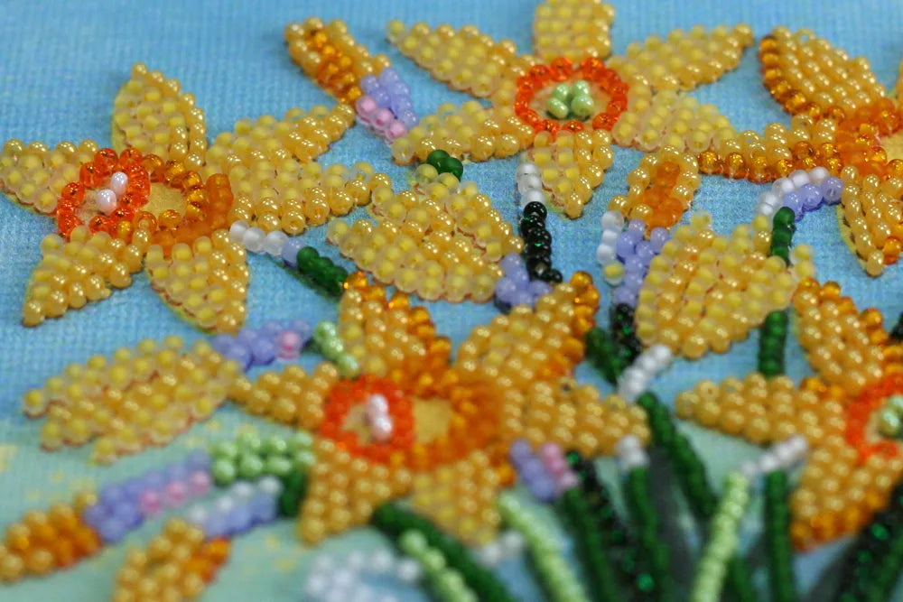 Bead Embroidery Kit Mid-sized bead embroidery kit April morning