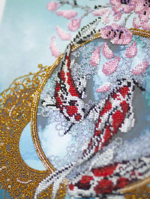 Bead Embroidery Kit Main Bead Embroidery Kit Flower carps