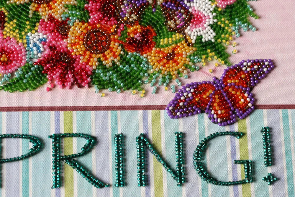 Bead Embroidery Kit Main Bead Embroidery Kit Spring came