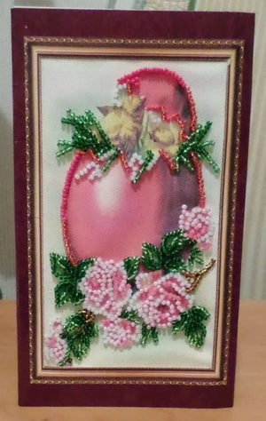 Postcards Bead Embroidery Kit Postcard Bead embroidery kit Easter – 5
