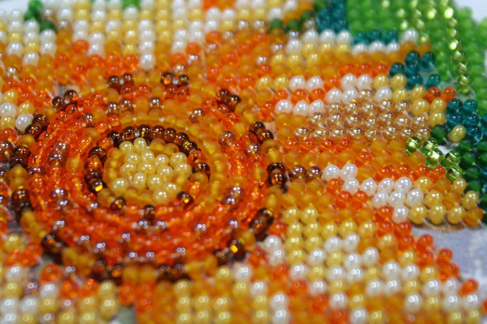 Bead Embroidery Kit Mid-sized bead embroidery kit Sunny mood
