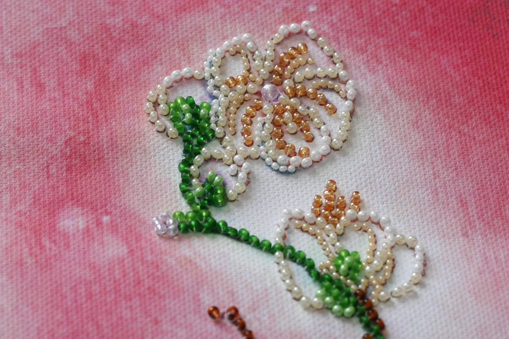 Bead Embroidery Kit Main Bead Embroidery Kit Sakura blossom