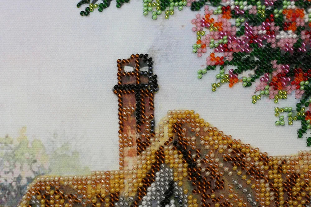 Bead Embroidery Kit Main Bead Embroidery Kit Home Sweet Home