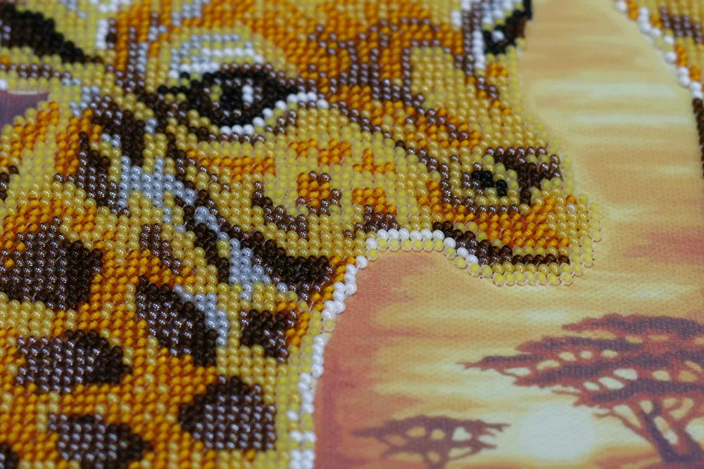 Bead Embroidery Kit Main Bead Embroidery Kit Giraffes