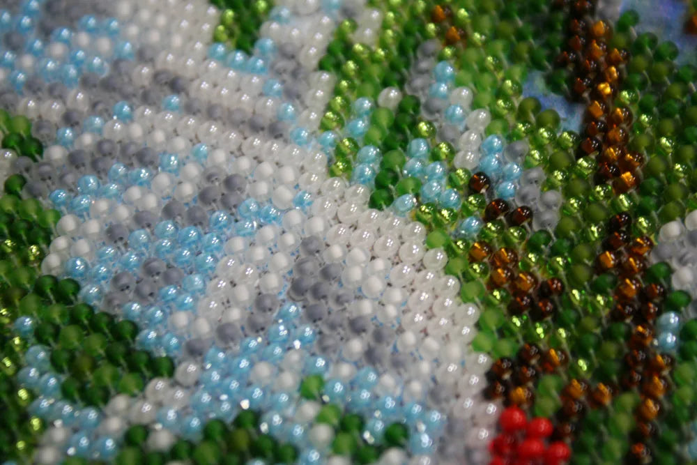 Bead Embroidery Kit Main Bead Embroidery Kit February frost